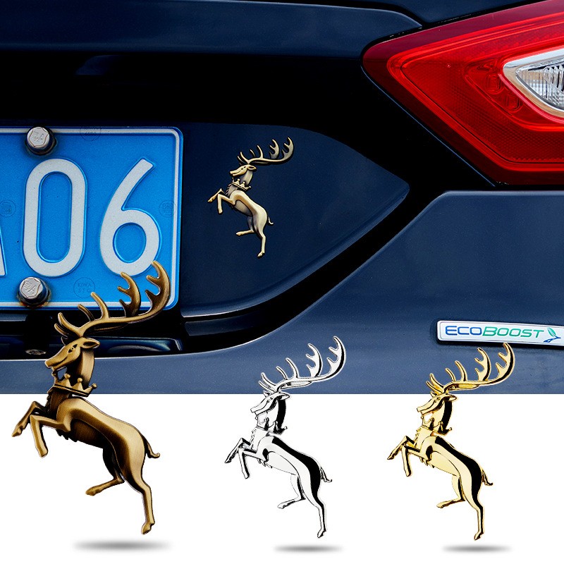 Metal Deer Car Sticker Metal 3D Stereoscopic Deer Car Logo Deer Content metal-deer-car-sticker-metal-3d-stereoscopic-deer-car-logo-deer-content