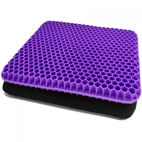 43*37*3.5cm purple gel seat cuhsion for car office