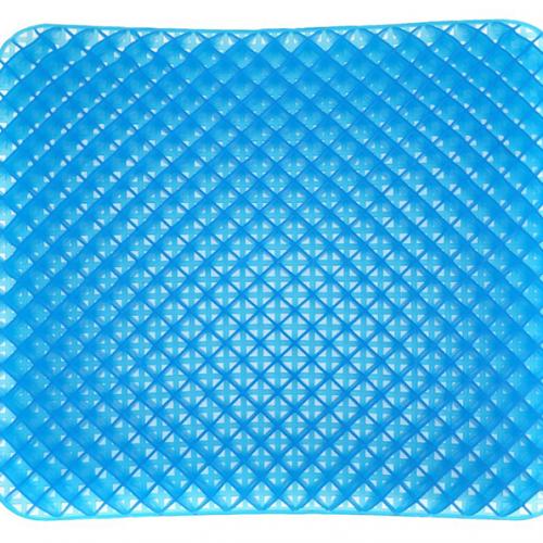 Blue rhombus shape gel seat cushion 42*37*3.5cm - 副本